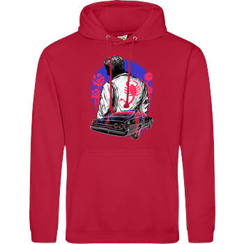 Outrun the night JH Hoodie - red