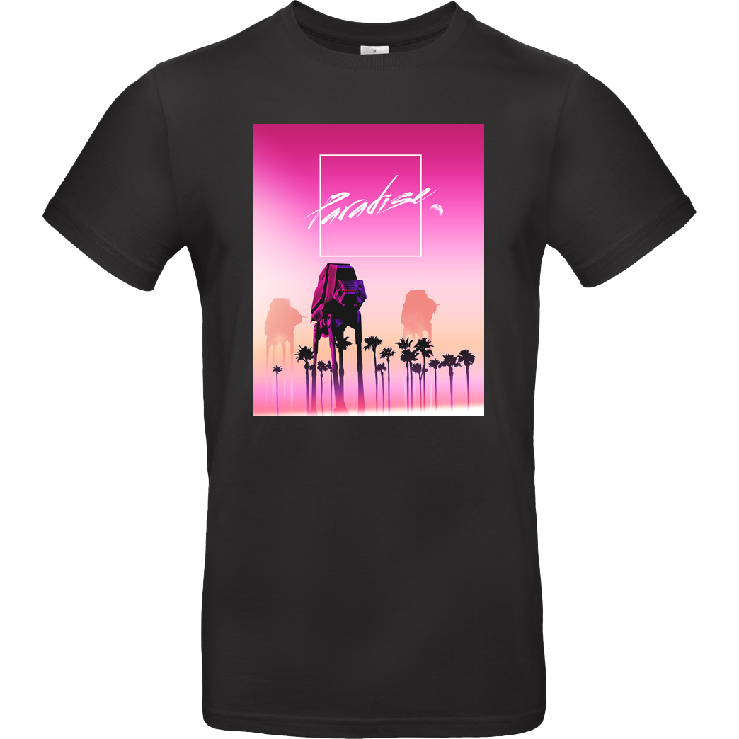 zerobriant Paradise T-Shirt B&C EXACT 190 - Black