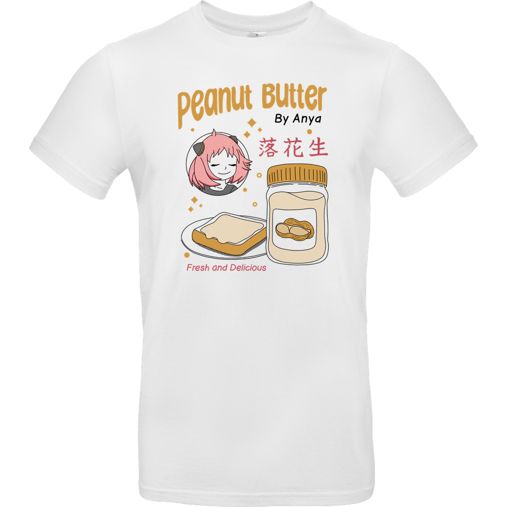 Almasha18 Peanut Butter T-Shirt B&C EXACT 190 -  White
