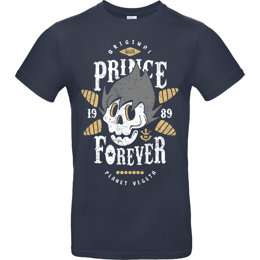 OlipopArt Prince Forever T-Shirt B&C EXACT 190 - Navy