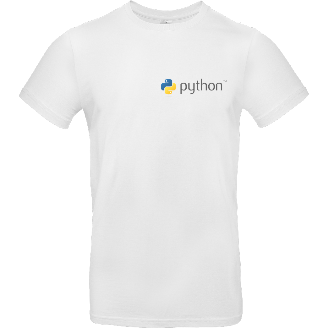 PythonFoundation Python Logo T-Shirt B&C EXACT 190 -  White