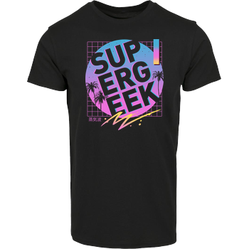 Rad Supergeek House Brand T-Shirt - Black