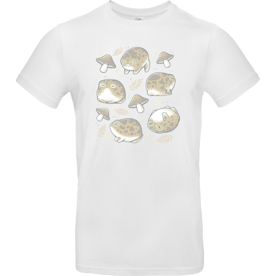 xMorfina Rain Frogs T-Shirt B&C EXACT 190 -  White