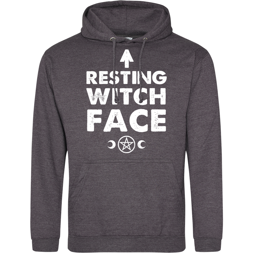 Nemons Resting Witch Face Sweatshirt JH Hoodie - Dark heather grey