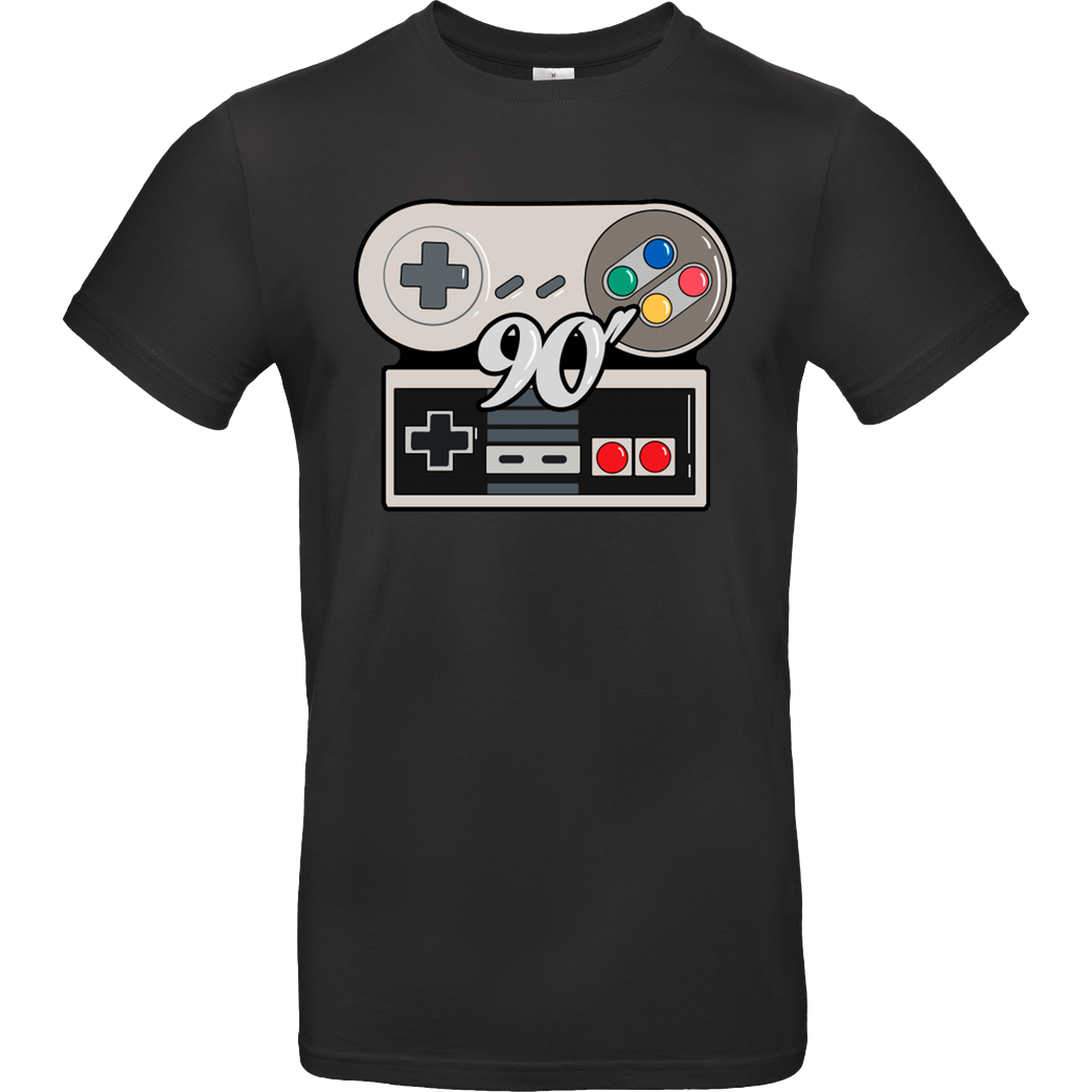 Eoli Studio Retro Gamer T-Shirt B&C EXACT 190 - Black