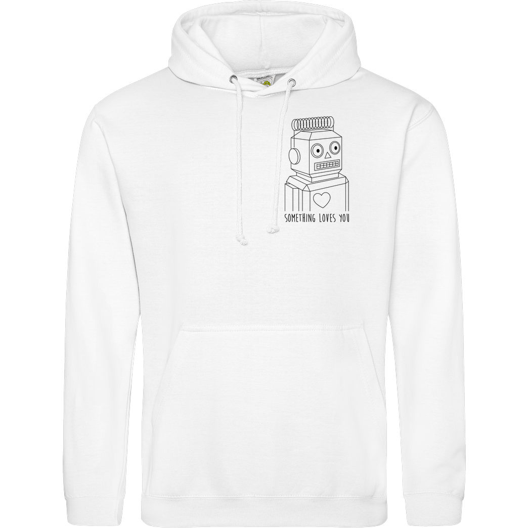 Geek Revolution Robot Loves You Sweatshirt JH Hoodie - Weiß