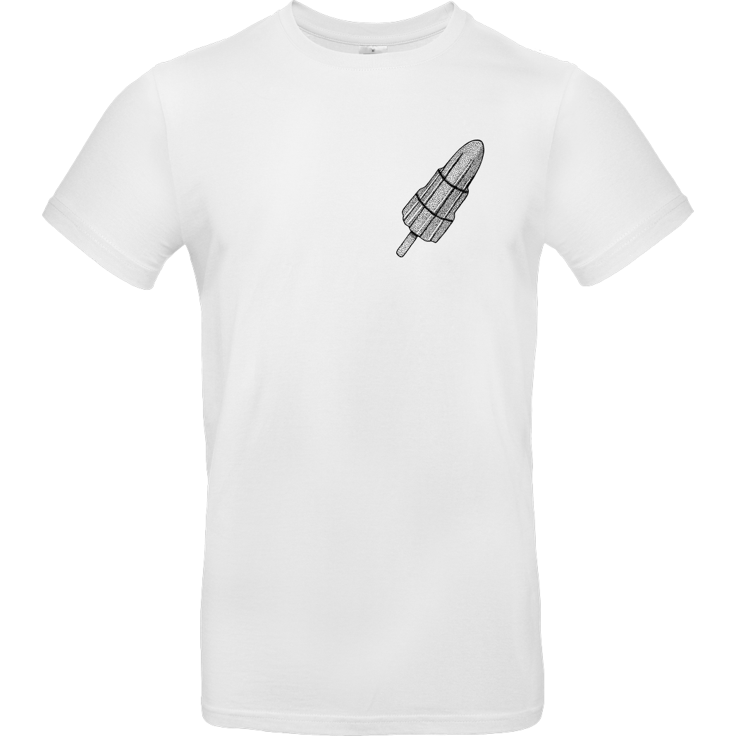 Geek Revolution Rocket Ice T-Shirt B&C EXACT 190 -  White