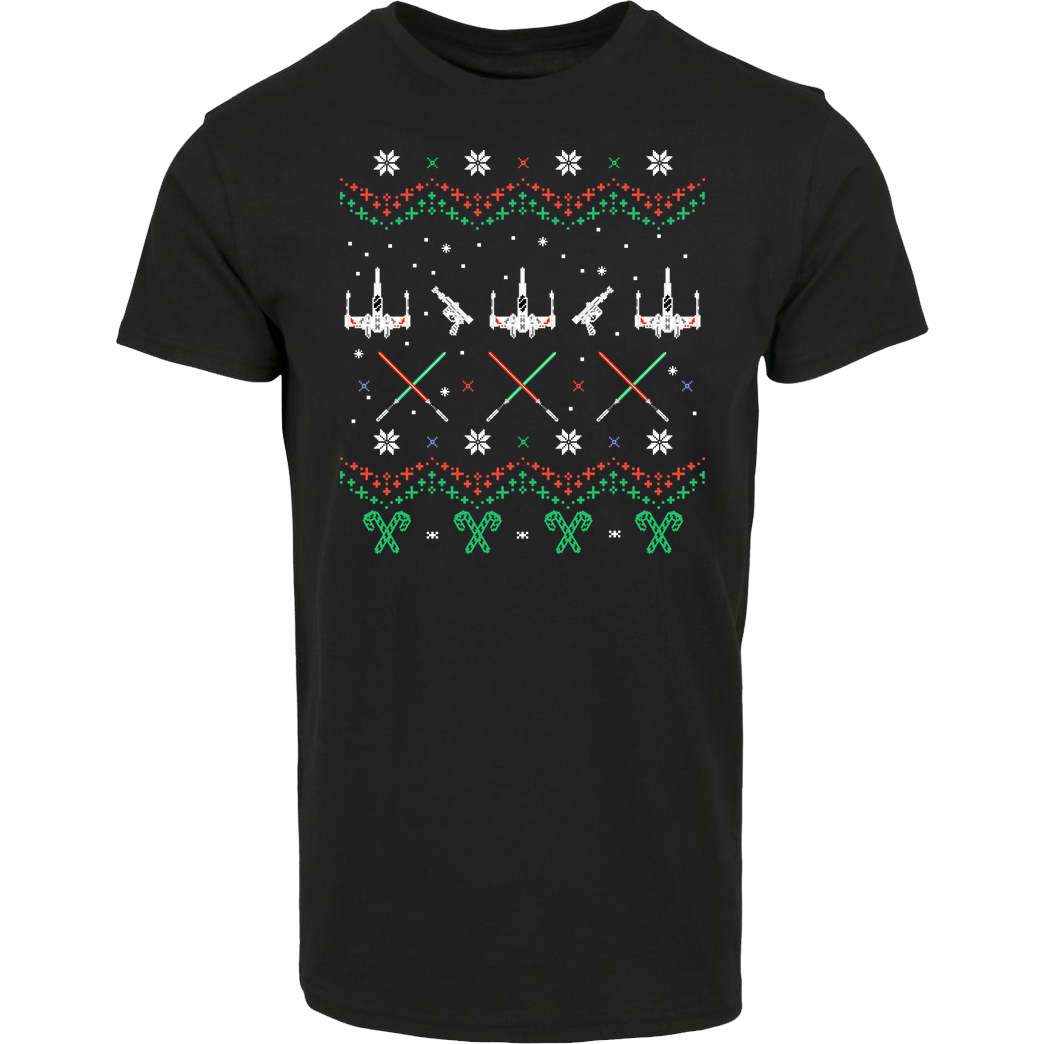 Rocketman Rogue Christmas T-Shirt House Brand T-Shirt - Black
