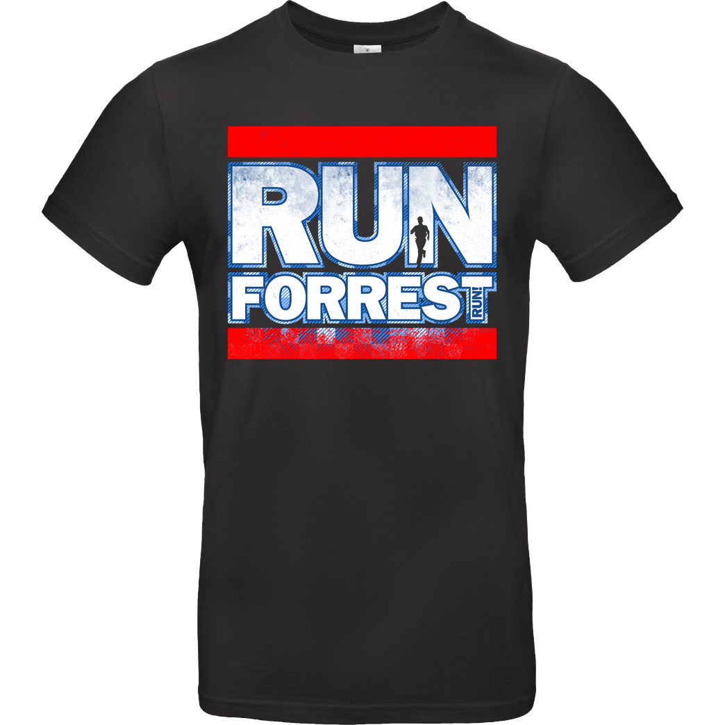 Rocketman Run Forrest T-Shirt B&C EXACT 190 - Black