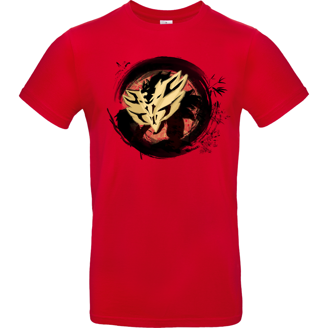 Rhuna Art Shield Team T-Shirt B&C EXACT 190 - Red
