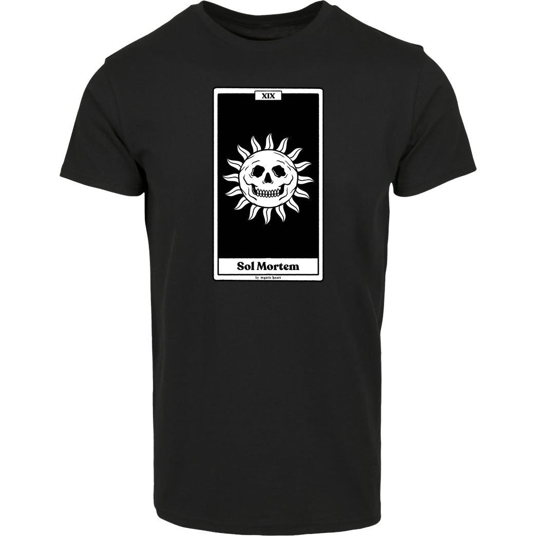 Mystic Heart Sol Mortem T-Shirt House Brand T-Shirt - Black