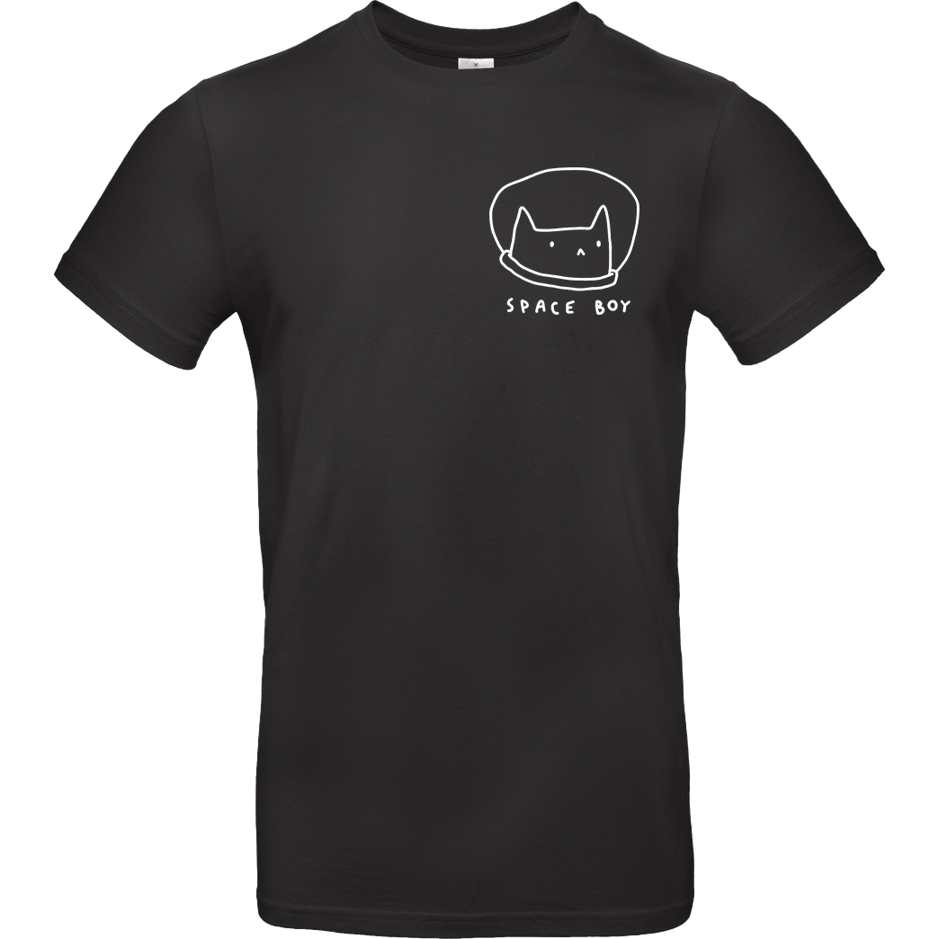 #Soilpunk Space Boy Cat :3 T-Shirt B&C EXACT 190 - Black