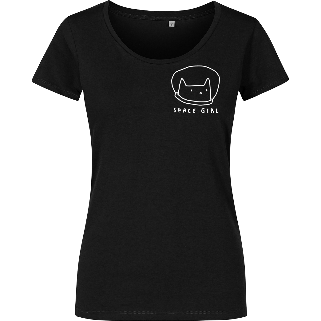#Soilpunk Space Girl Cat :3 T-Shirt Girlshirt schwarz