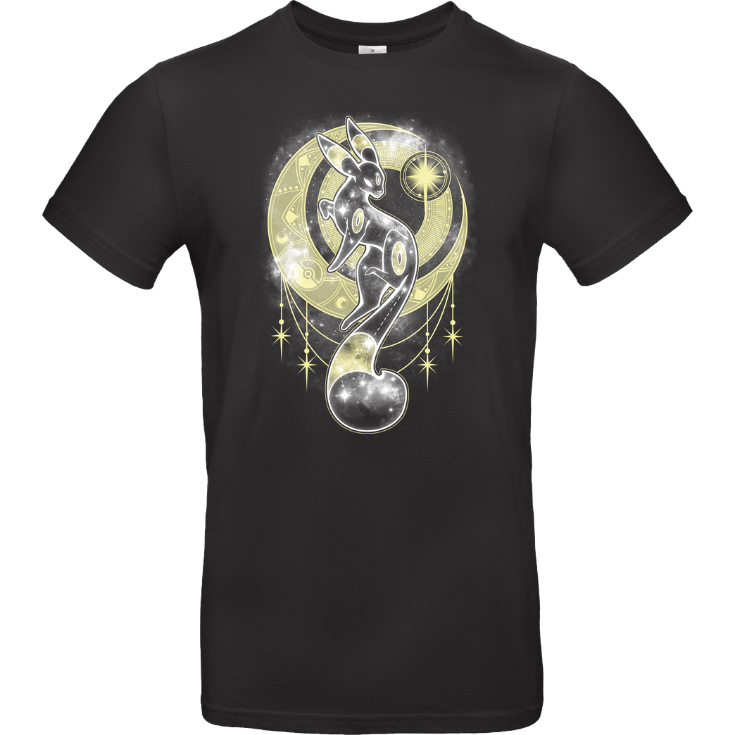 ChocolateRaisinFury Starry Black Moon T-Shirt B&C EXACT 190 - Black