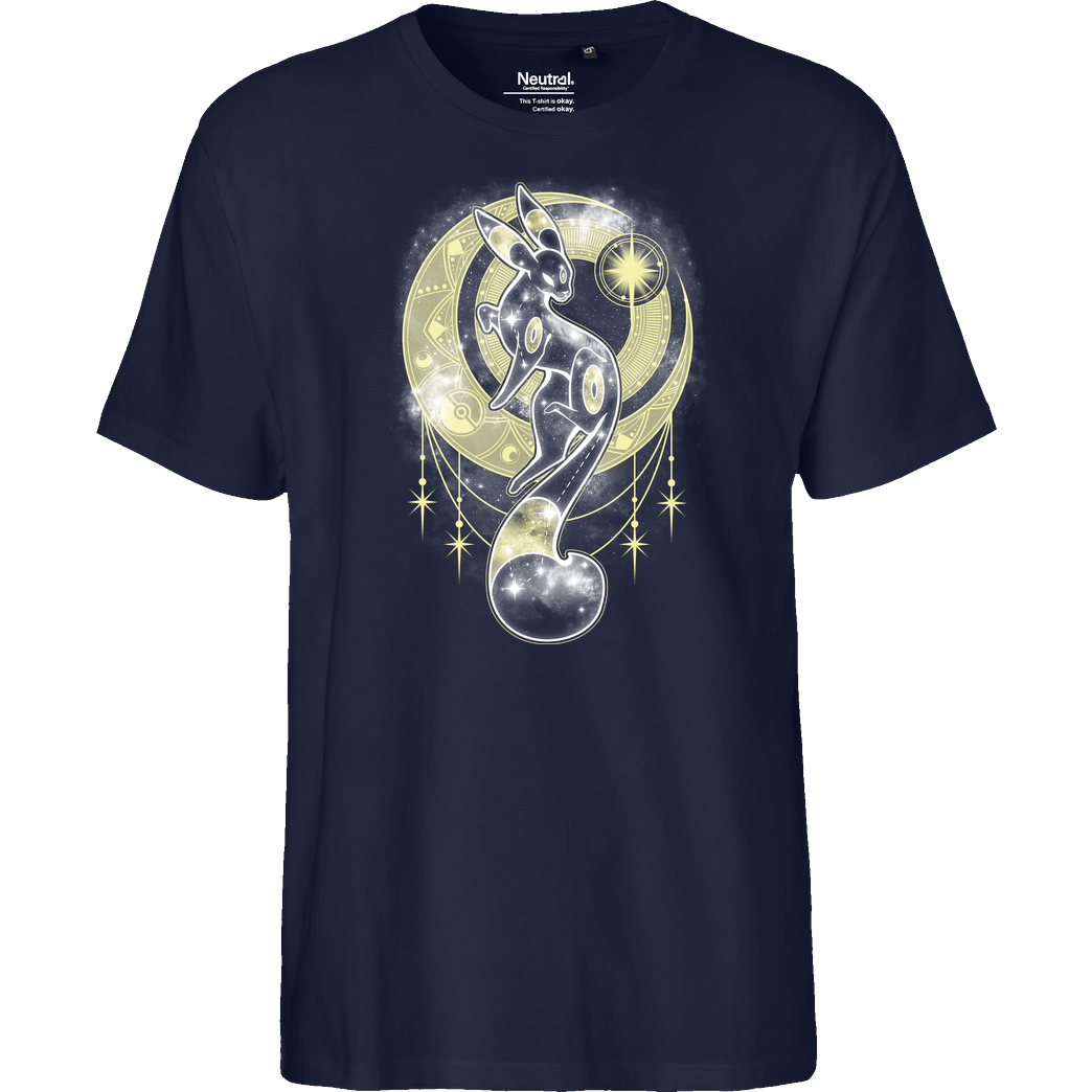 ChocolateRaisinFury Starry Black Moon T-Shirt Fairtrade T-Shirt - navy