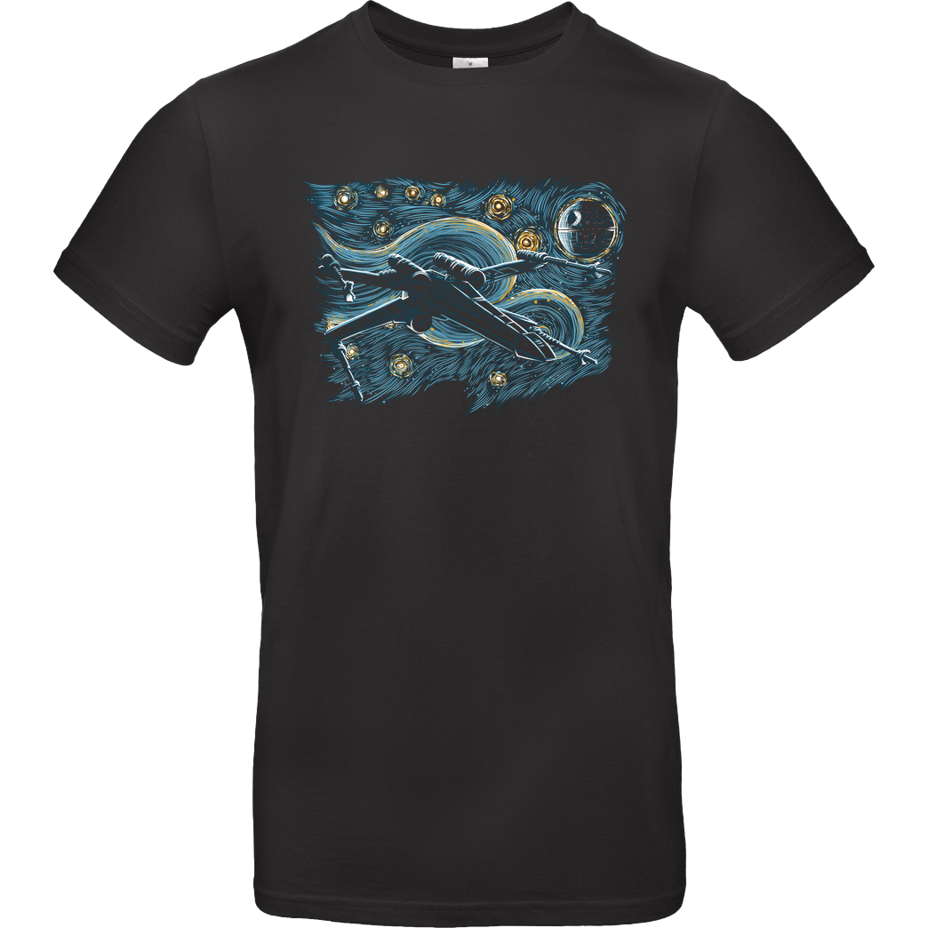 ddjvigo Starry Rebel T-Shirt B&C EXACT 190 - Black