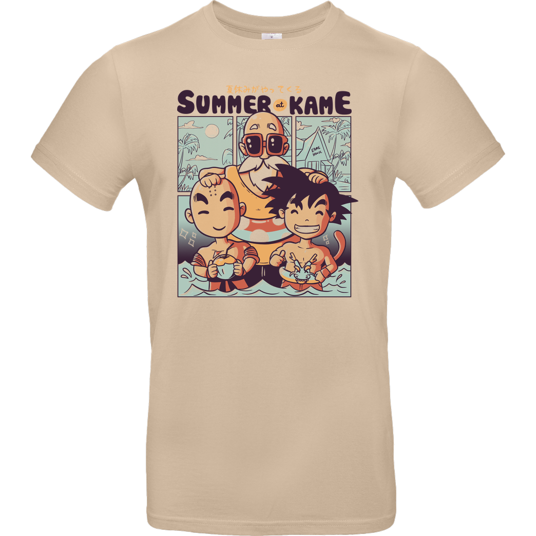 EduEly Summer at Kame T-Shirt B&C EXACT 190 - Sand