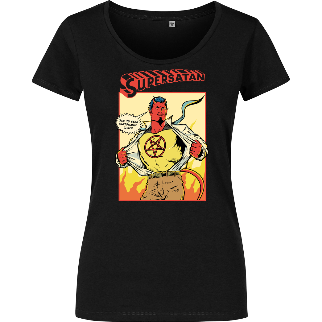 greendevil SuperSatan T-Shirt Girlshirt schwarz