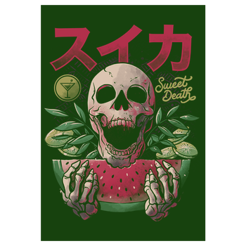 Sweet Death Art Print green