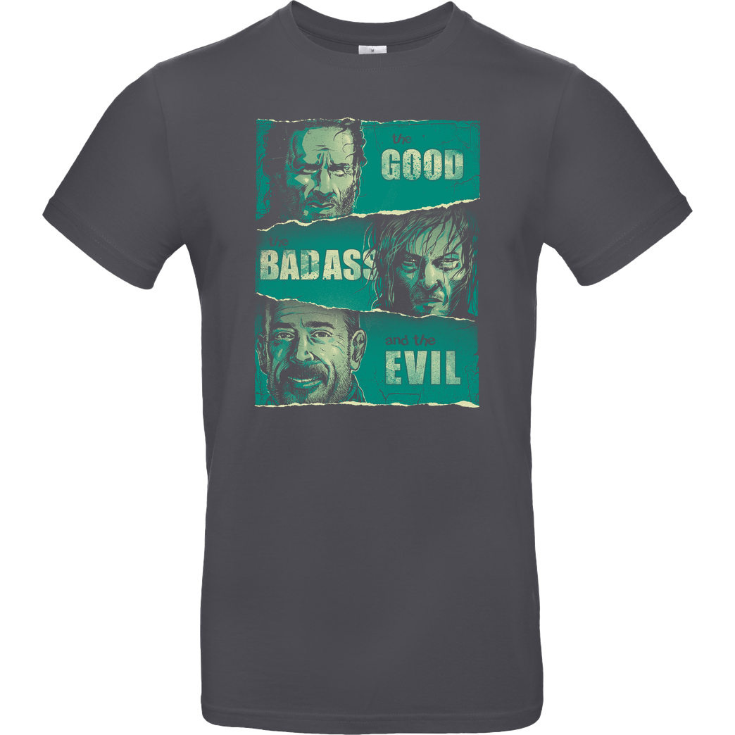Rico Mambo The Good, The Badass and the Evil T-Shirt B&C EXACT 190 - Dark Grey