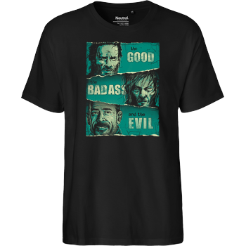 The Good, The Badass and the Evil Fairtrade T-Shirt - black