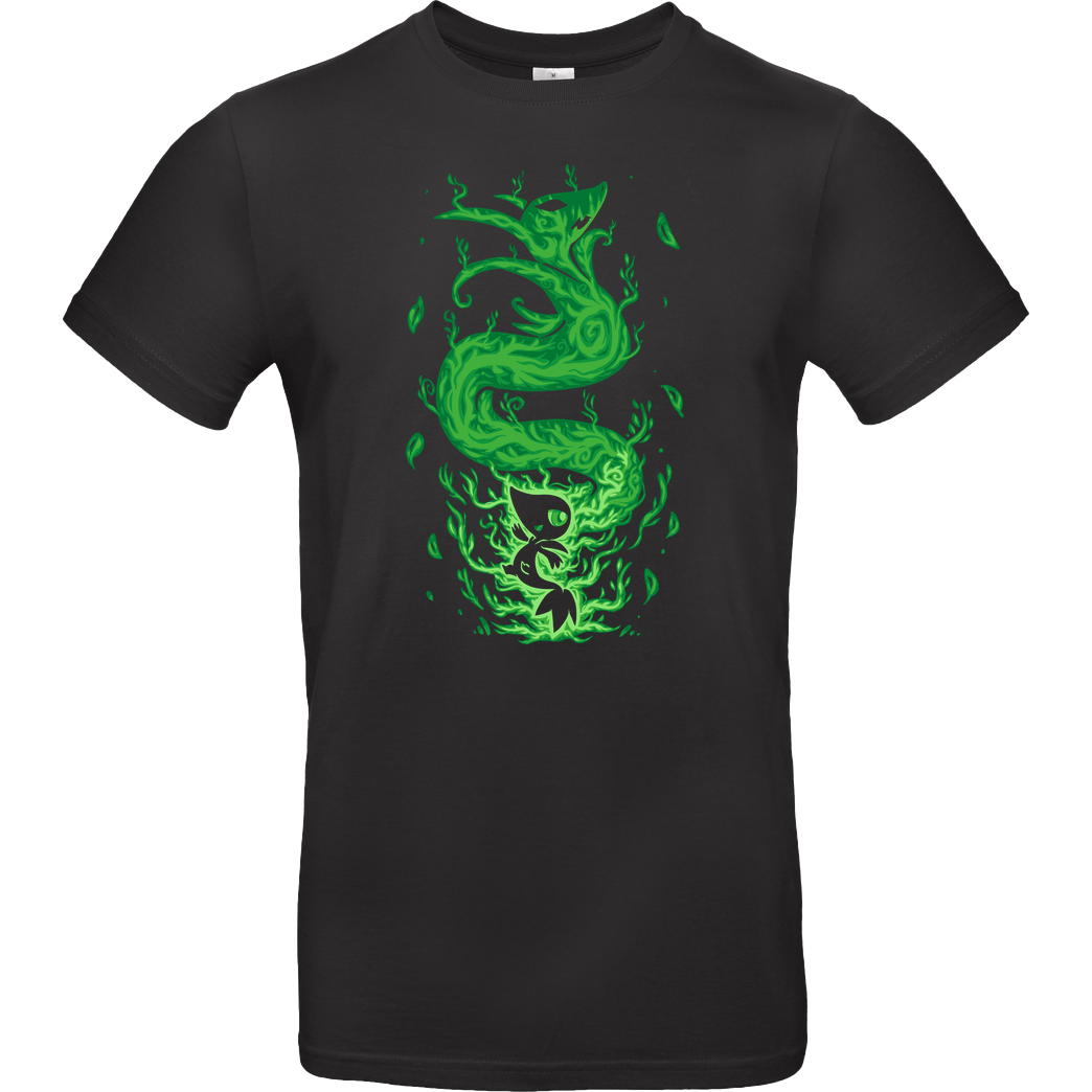 TechraNova The Grass Snake Within T-Shirt B&C EXACT 190 - Black
