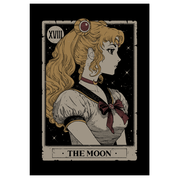The Moon Art Print black