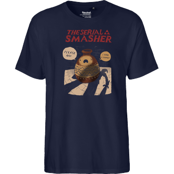 The Serial Smasher Fairtrade T-Shirt - navy