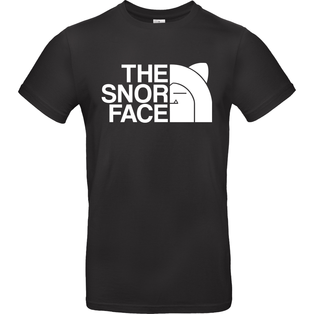 Raffiti Design The snor face T-Shirt B&C EXACT 190 - Black