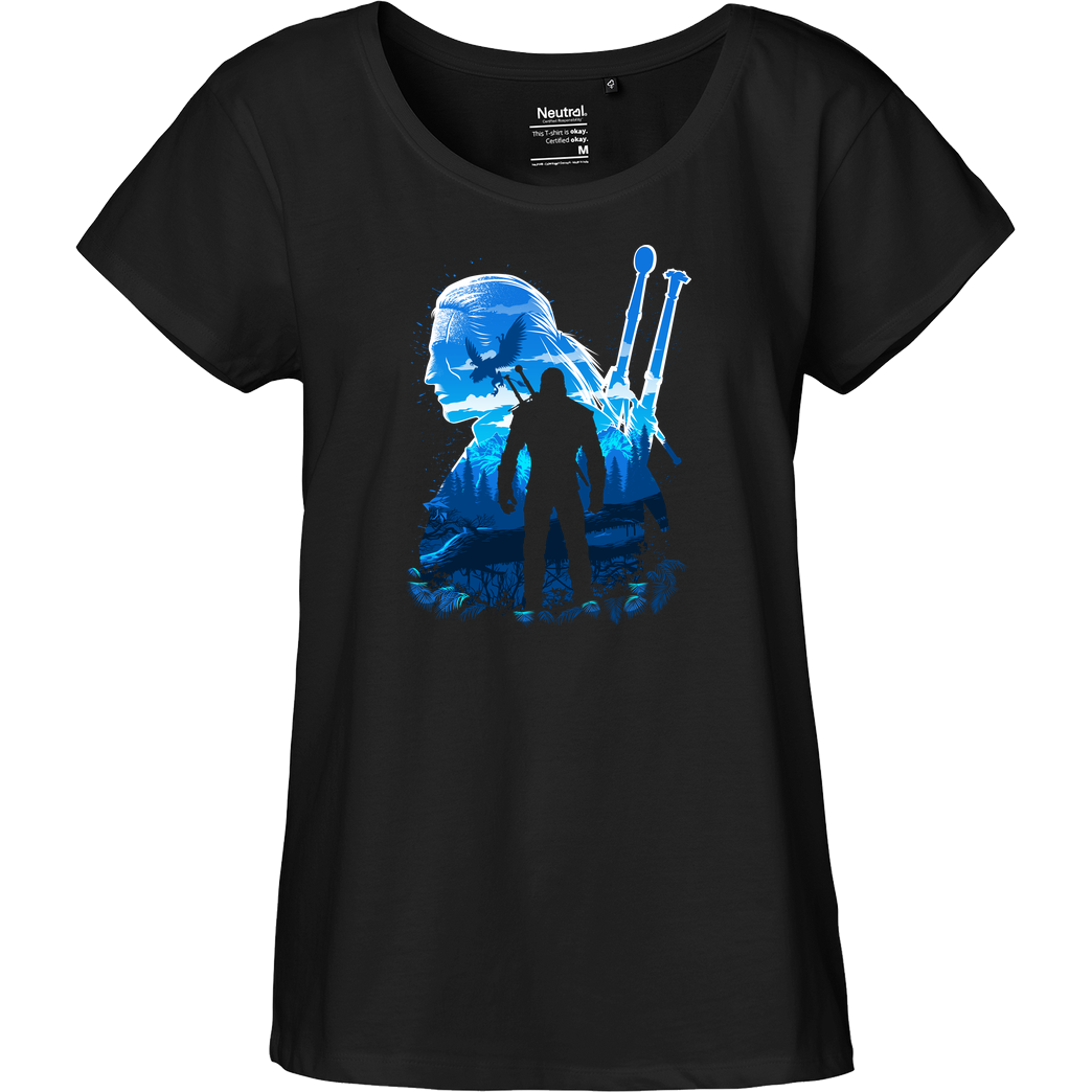 Albertocubatas The Wizard T-Shirt Fairtrade Loose Fit Girlie - black