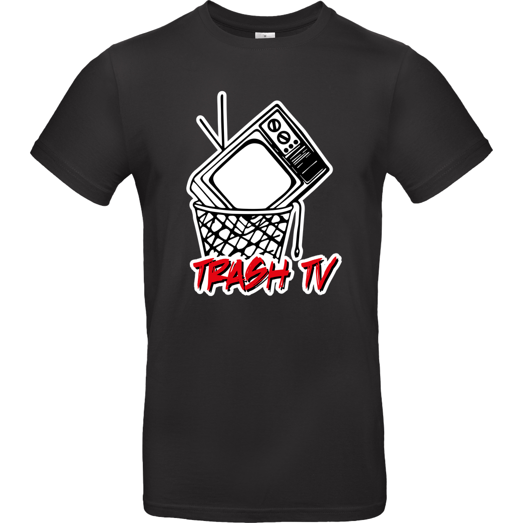 Geek Revolution Trash TV T-Shirt B&C EXACT 190 - Black