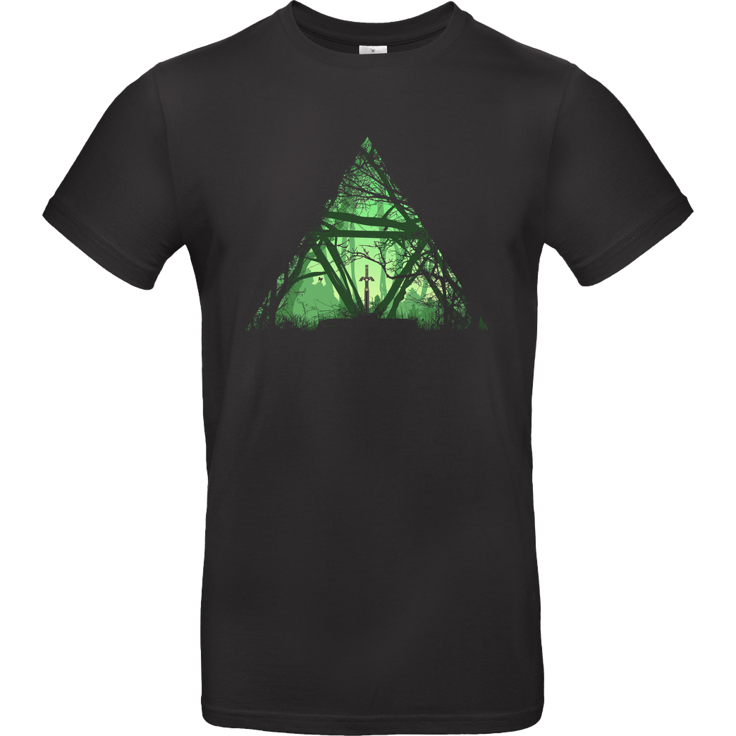 Donnie Art Treeforce T-Shirt B&C EXACT 190 - Black