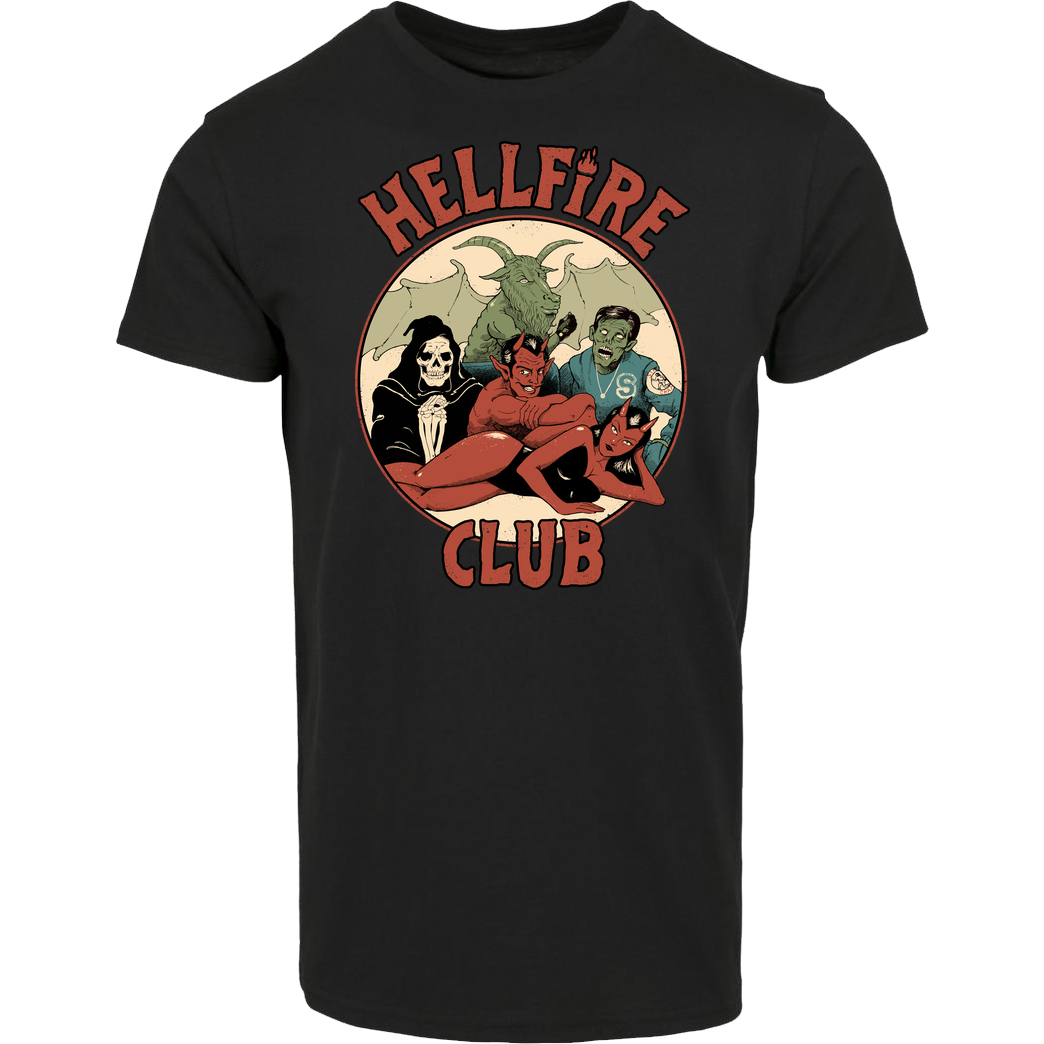 Vincent Trinidad True Hellfire Club T-Shirt House Brand T-Shirt - Black