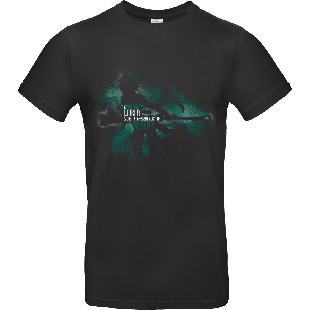 Rhuna Art Virtual Reality T-Shirt B&C EXACT 190 - Black