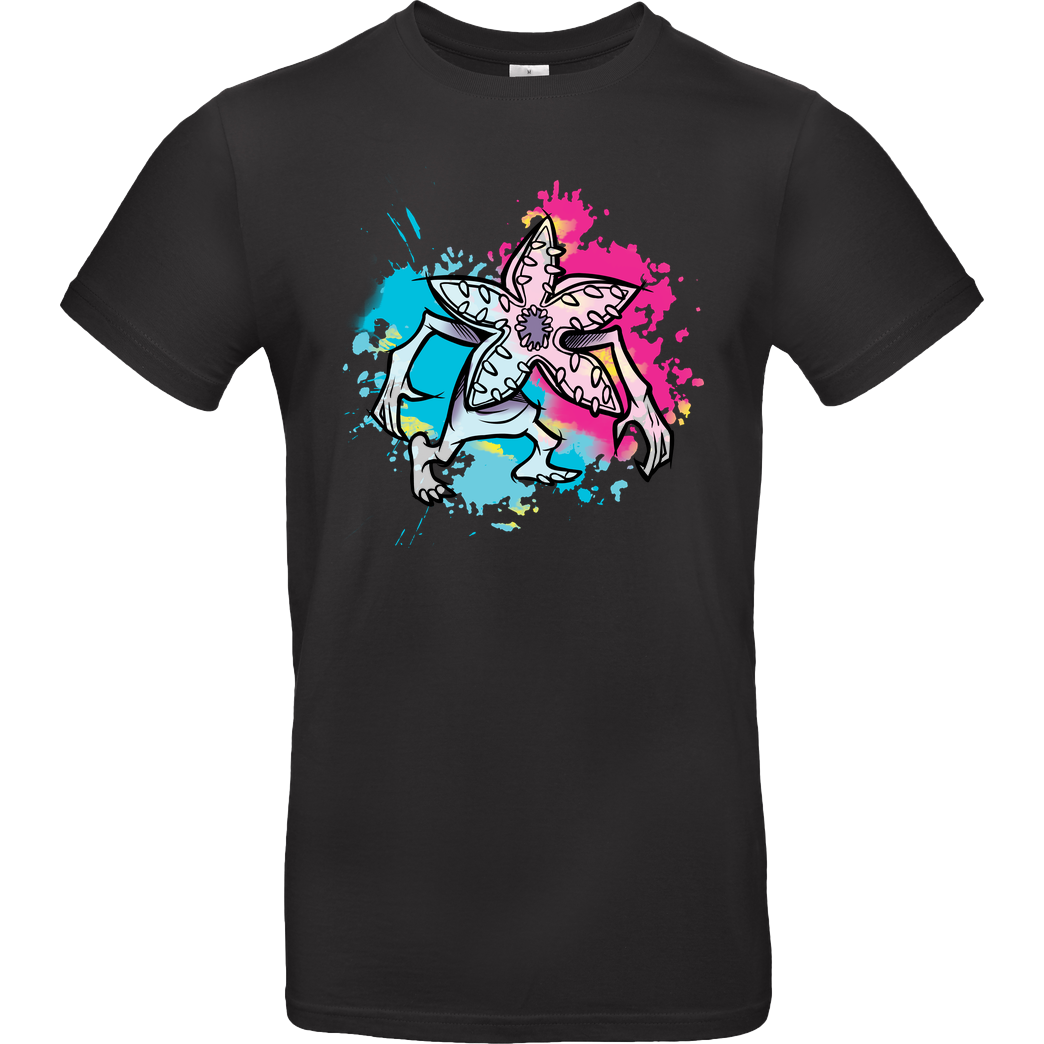 Luma_Colors Watercolor Gorgon T-Shirt B&C EXACT 190 - Black