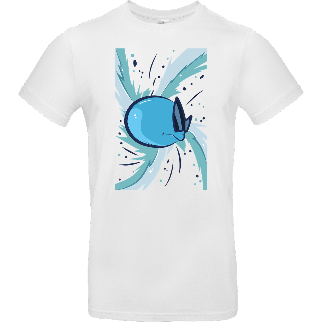 Jelly Pixels Watery T-Shirt B&C EXACT 190 -  White