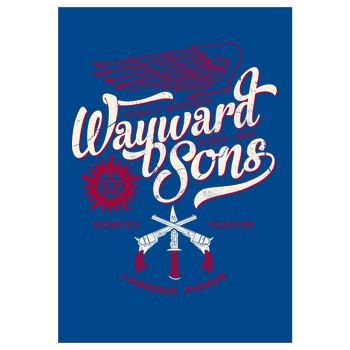 Wayward Sons Art Print blue