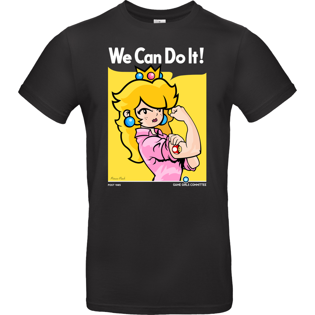 Demonigote Shirts We can Do It Gamer Girls T-Shirt B&C EXACT 190 - Black