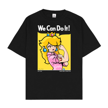 We can Do It Gamer Girls Oversize T-Shirt - Black