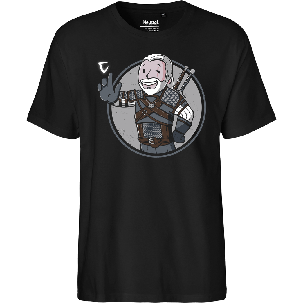 Eilex Design Witcher Boy T-Shirt Fairtrade T-Shirt - black