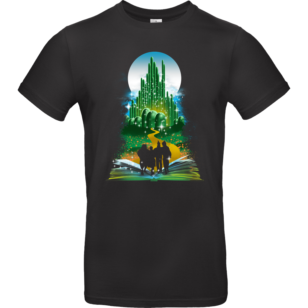 Dandingeroz Wizard of Books T-Shirt B&C EXACT 190 - Black
