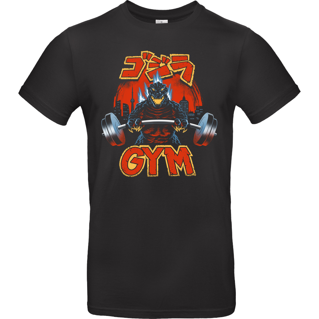 Vincent Trinidad Zilla Gym T-Shirt B&C EXACT 190 - Black